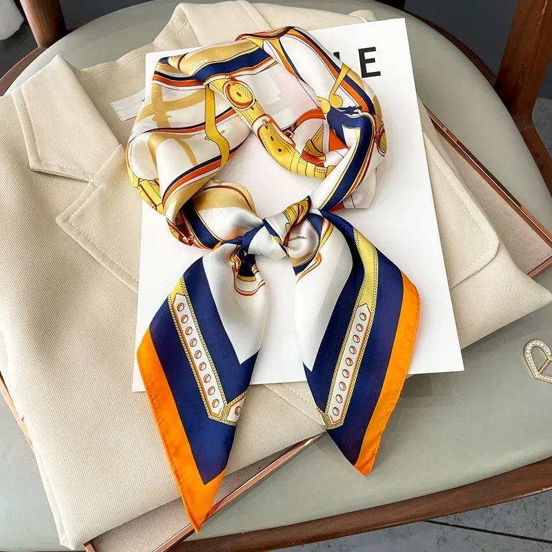 Luxury Bags Brand - Luxury Design Skinny Silk Square Scarf