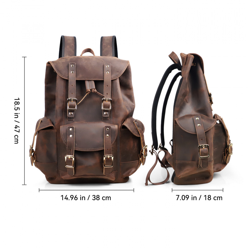 New Arrivals Leather Backpack  - Luxury Zipper Bags 评论和价格