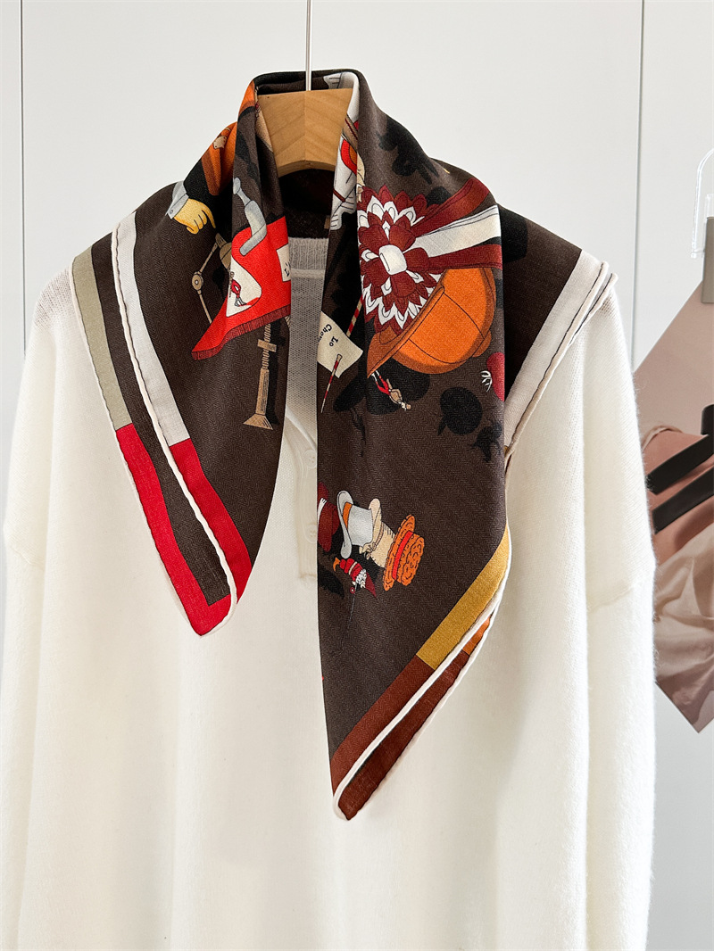 Two Faced Print Scarf 65CM Sca - Luxury Bags Hong Kong 评论和价格