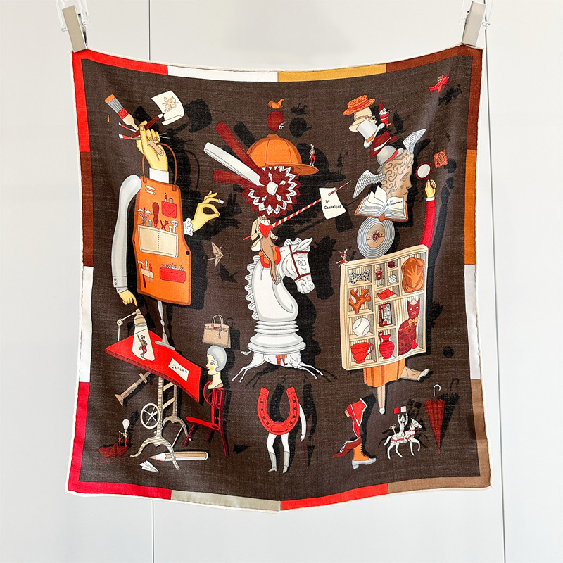 Two Faced Print Scarf 65CM Sca - Luxury Bags Hong Kong 评论和价格