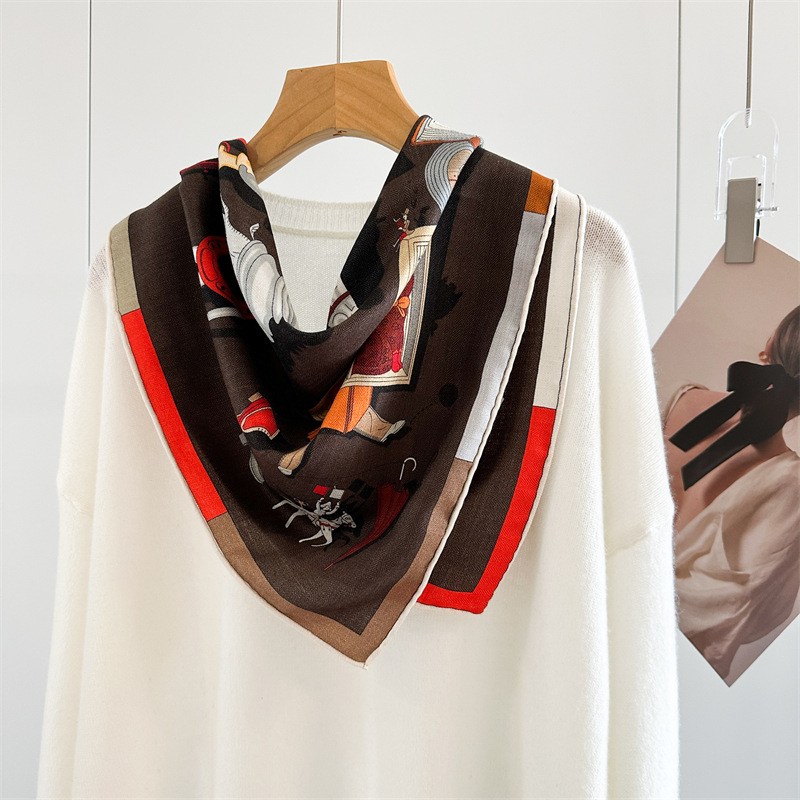 Two Faced Print Scarf 65CM Sca - Luxury Bags Hong Kong 评论和价格