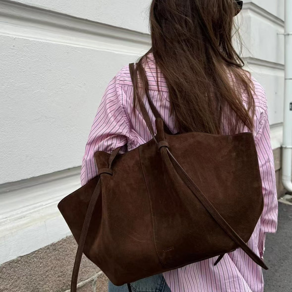 Faux Suede Tote Bags For Women - Luxury Bags Name For Women 评论和价格