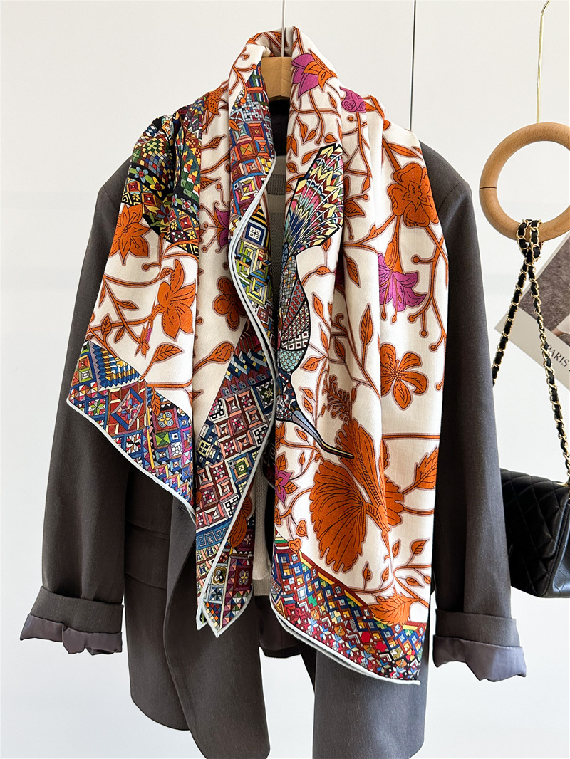 30%Silk 70%Wool Scarf Large Tw - Luxury Bags Hong Kong 评论和价格