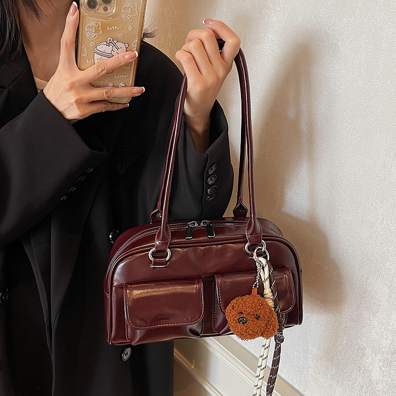 Vintage Large Capacity Double- - Luxury Bags Quiet 评论和价格