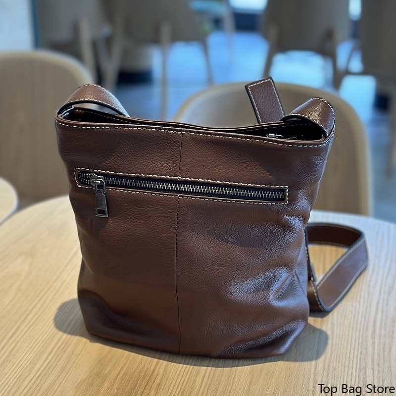 Genuine Leather Bucket Bag for - Luxury Bags Quiet 评论和价格