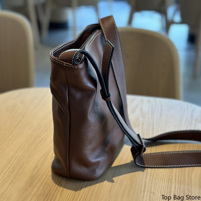 Genuine Leather Bucket Bag for - Luxury Bags Quiet 评论和价格