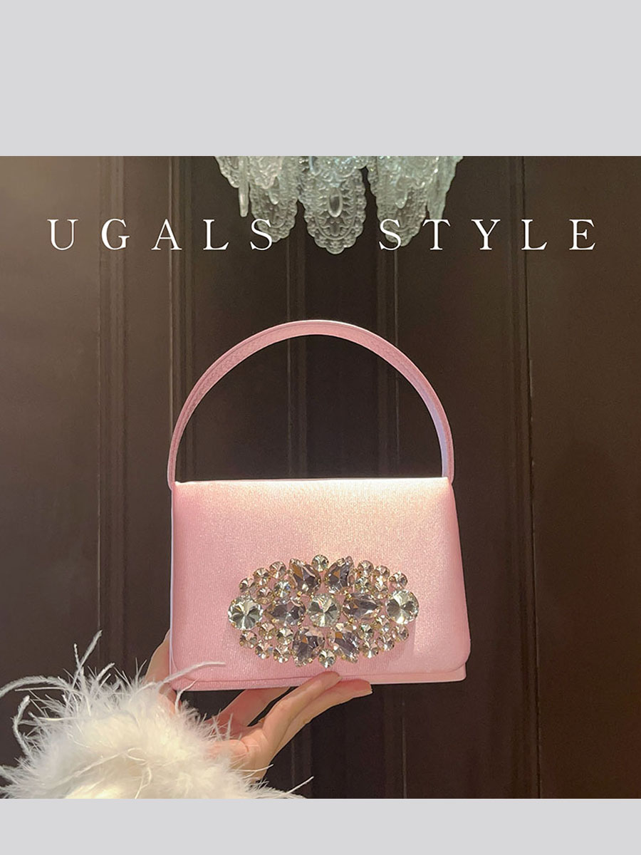 UGALS Luxury Satin Diamond Gem - Luxury Bags For Young Women 评论和价格