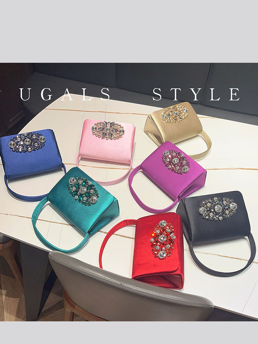 UGALS Luxury Satin Diamond Gem - Luxury Bags For Young Women 评论和价格