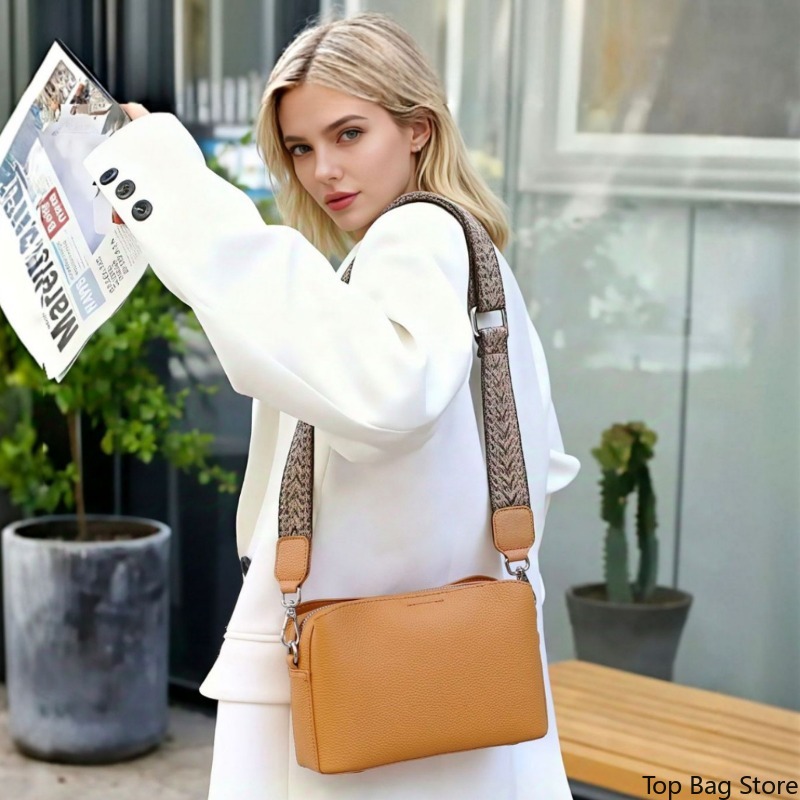 Genuine Leather Square Crossbo - Luxury Bags Quiet 评论和价格