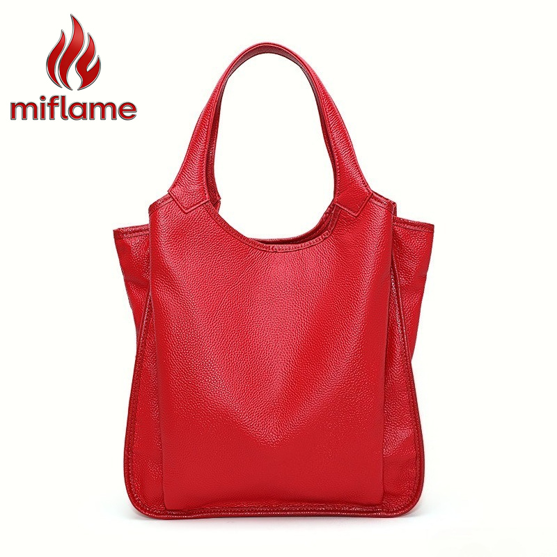 Genuine Leather Shoulder Tote  - Luxury Bags Quiet 评论和价格
