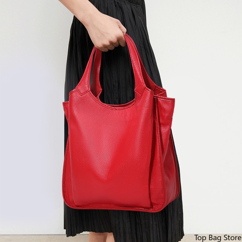 Genuine Leather Shoulder Tote  - Luxury Bags Quiet 评论和价格