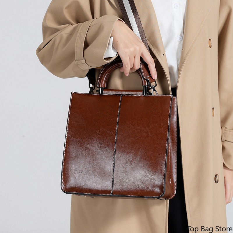 Genuine Leather Tote Bag for W - Luxury Bags Quiet 评论和价格