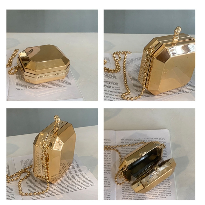 Mini Luxury Gold Party Evening - Luxury Zipper Bags 评论和价格