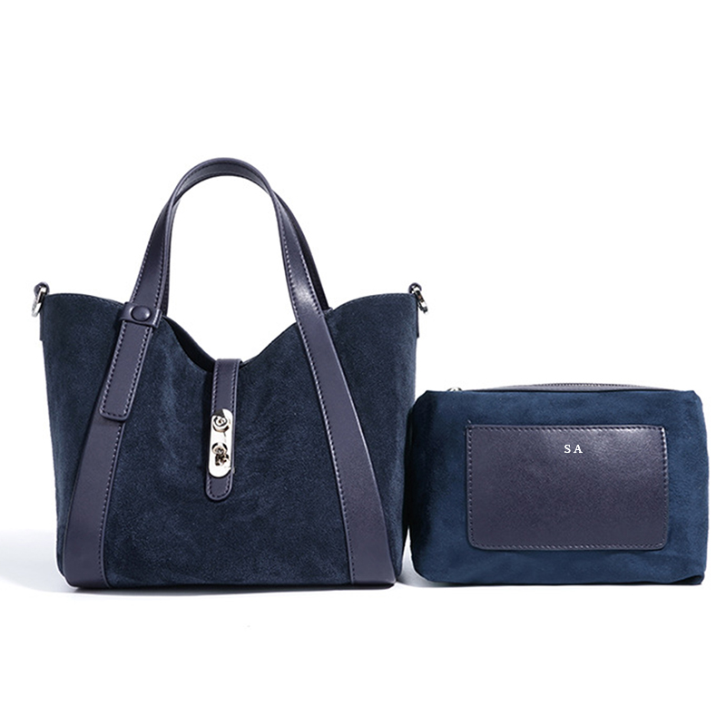 Luxury Suede Leather Handbag W - Luxury Bags Name For Women 评论和价格