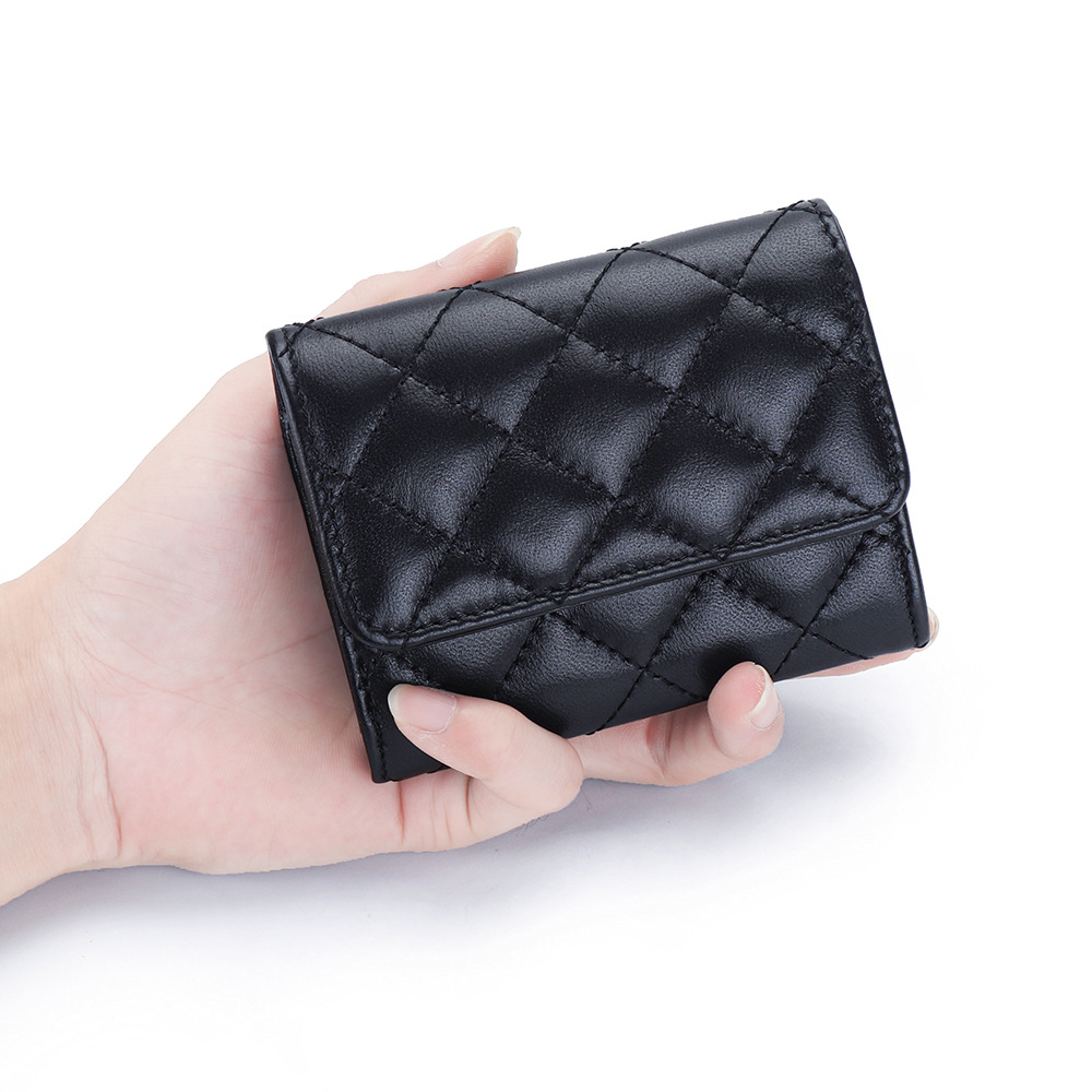 Sheepskin Quilted Card Holder  - Luxury Bags Name For Women 评论和价格
