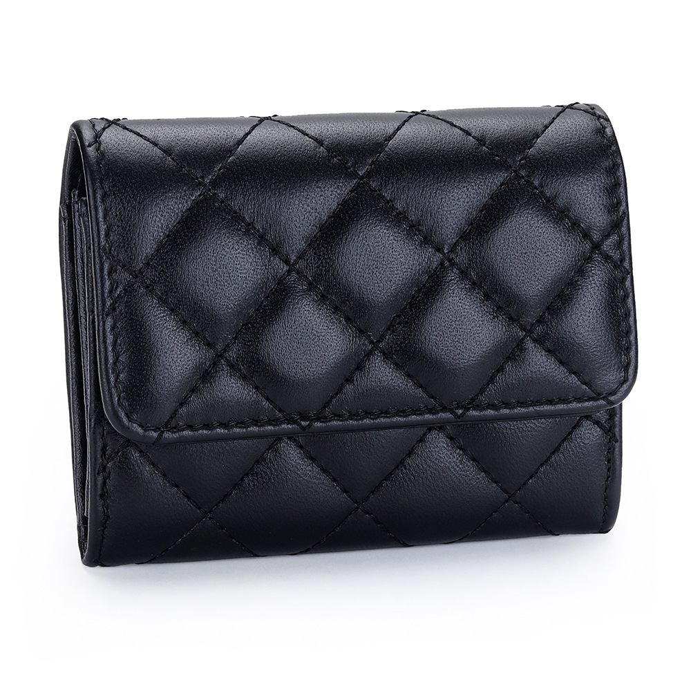 Sheepskin Quilted Card Holder  - Luxury Bags Name For Women 评论和价格