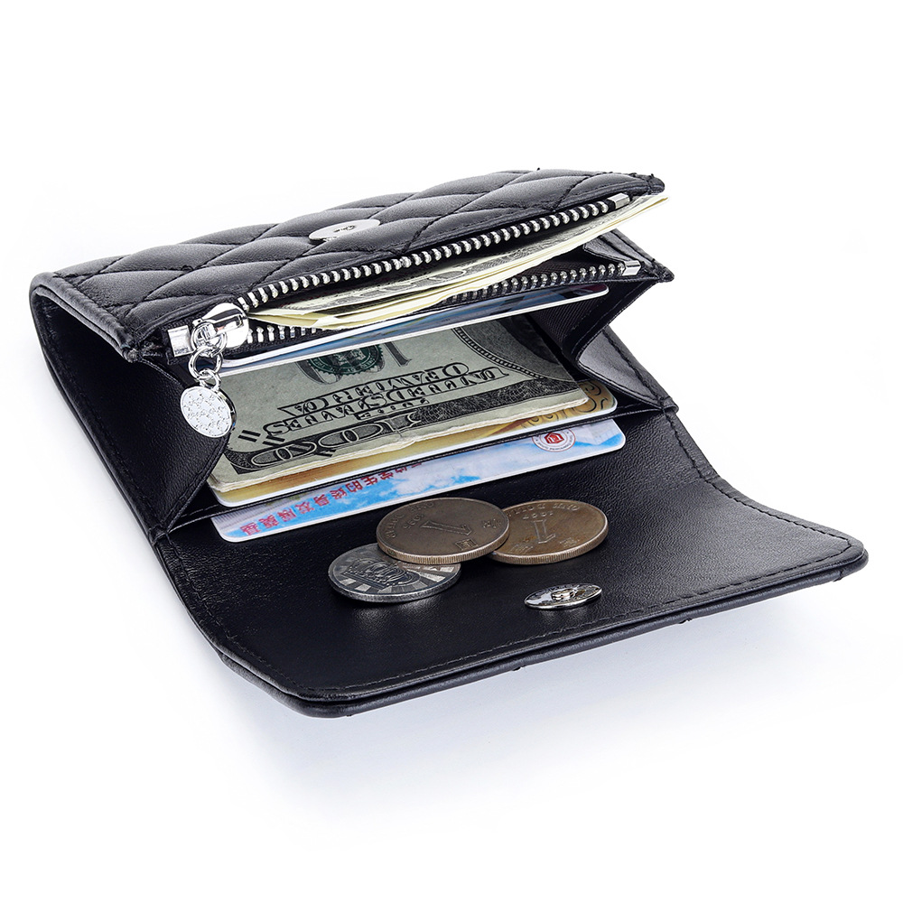 Sheepskin Quilted Card Holder  - Luxury Bags Name For Women 评论和价格