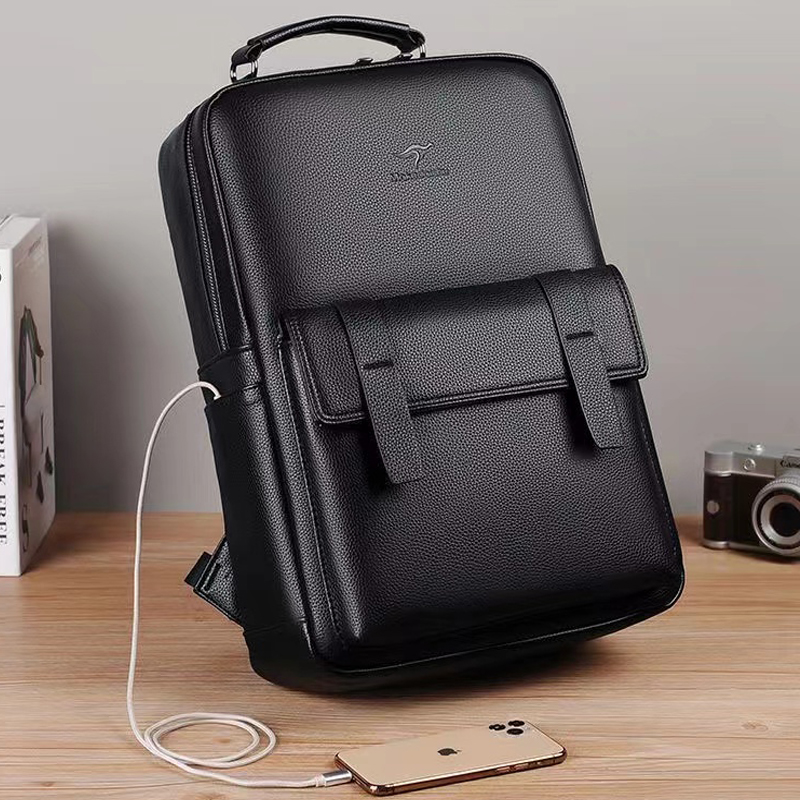 Men's luxury leather backpack  - Luxury Zipper Bags 评论和价格