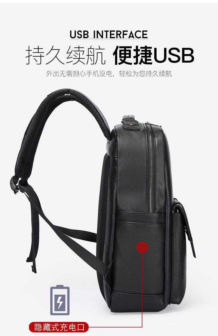 Men's luxury leather backpack  - Luxury Zipper Bags 评论和价格